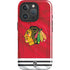 NHL Blackhawks Red Stripes iPhone 16 Pro Magsafe Impact Case